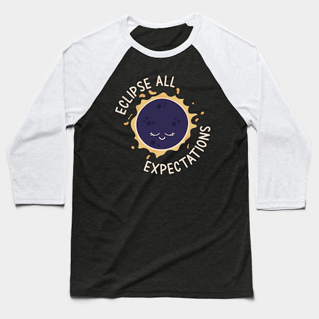 Eclipse Expectations Baseball T-Shirt by SunburstGeo